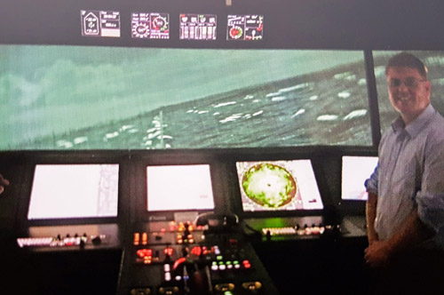 Dan working in Sweden on Naval Simulators